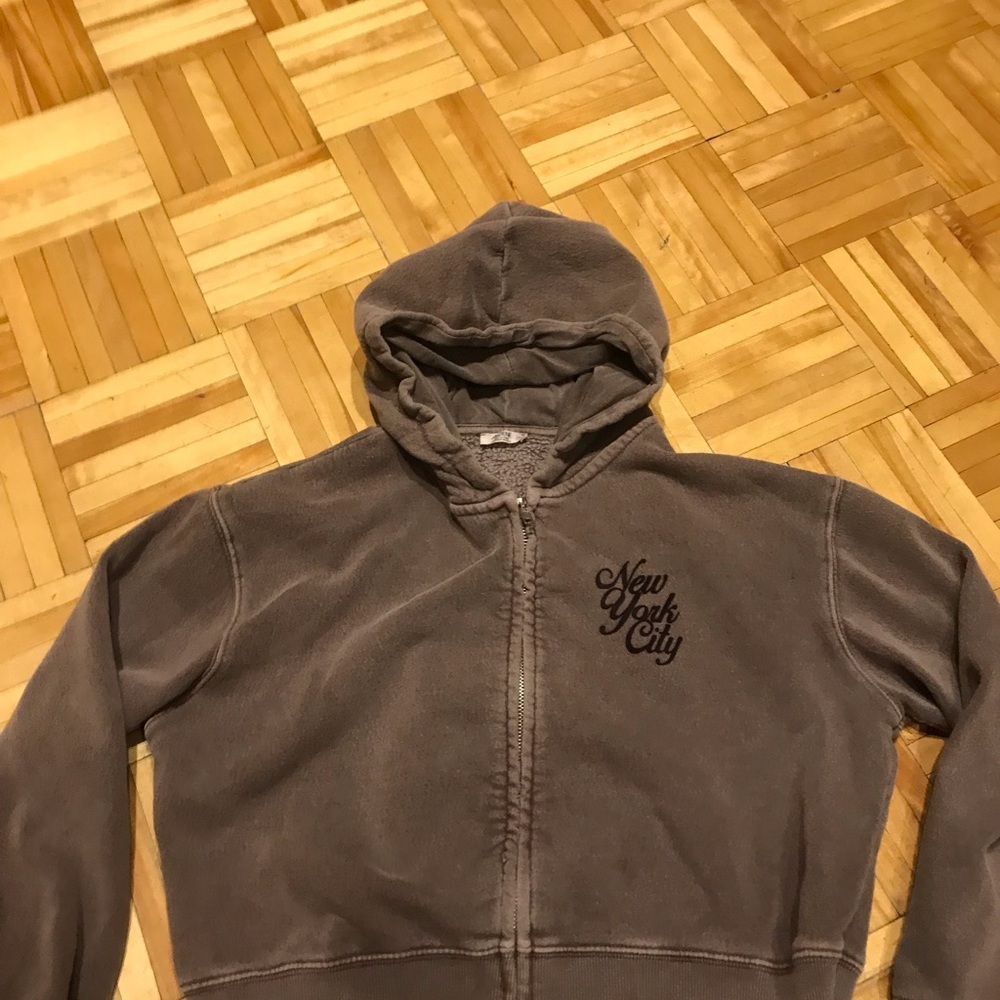 3/15$ Kids Gray Hoodie Jacket crop